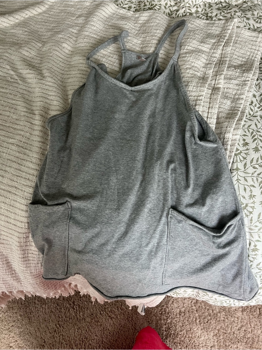 Free People Heather Grey Pocket Tank